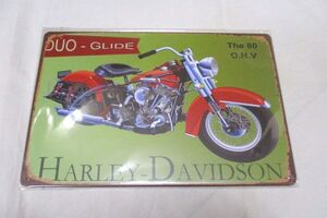 【新品・即決】ハーレー 看板A HARLEY-DAVIDOSON 30cm*20cm レトロ調