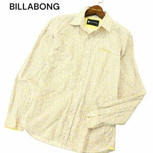 BILLABONG ビラボン 通年 花柄 フラワー 総柄★ 長袖 シャツ Sz.M　メンズ　A4T02648_3#C