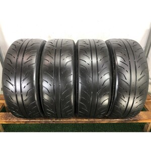 2020～2021年製 溝あり ダンロップ DIREZZA V01 190/600R15 4本/札幌市手渡し可/中古競技用タイヤ ロードスター F_84