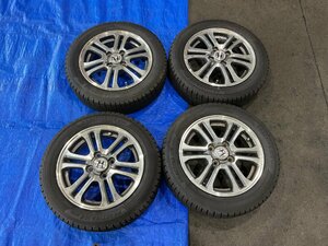 ホンダ純正 アルミホイール 14インチ 14x4.5J＋40 4H PCD100 4本 タイヤ 155/65R14 4本(A8-101 115677)