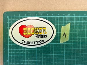 HOOKER　HEADERS　フッカーヘッダー　ステッカー　シール　未使用品　ハート　A