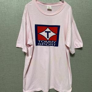 レア 90s USA製 ビンテージ ヴィンテージ Tシャツ tee アメリカ製 古着 tommy sport トミー ロゴ ストリート オールド バンド ロック 音楽