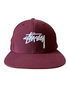 比較的美品 LA購入 Stussy ステューシー ベースボール キャップ エンジ ボルドー 帽子 ビンテージ ヴィンテージ xpv 