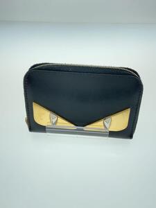 FENDI◆コインケース/レザー/BLK/メンズ