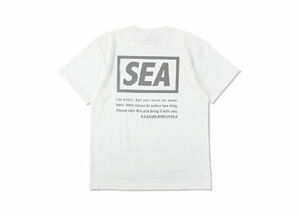 新品/送料無料 XL ウィンダンシー×風間公親 教場0 木村拓哉 Tシャツ WHITE 白T WIND AND SEA キムタク 月9 フジテレビ コラボTシャツ