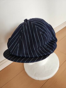 新作　送料込★東洋 SUGAR CANE シュガーケーン　SC02070 9oz WABASH STRIPE APPLEJACK CAP ウォバッシュ アップルジャックキャップ　7 1/2