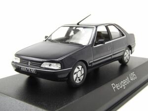 新品未開封　プジョー 405 SRi 1991 ダークブルー 1/43 ノレブ Peugeot