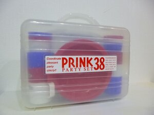 MB/H21FU-DA3 未使用保管品 PRINK38 パーティセット プリンク パール金属 キャンプ BBQ マグカップ プレート フォーク スプーン