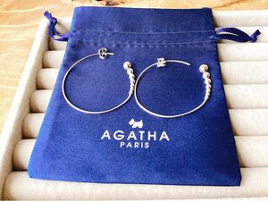 【AGATHA】アガタ　925 シルバー　フープ　ピアス