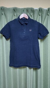 FRED PERRY★ポロシャツ★フレッドペリー★日本製★トリコカラー★ネイビー ポロシャツ フレッドペリー 半袖ポロシャツ