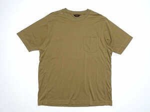 21SS 超美品 Paul Smith COLLECTION ポールスミスコレクション ワンポケット カットソー Tシャツ ブラウン系 メンズ XL 半袖