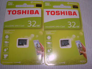 新品★32GB microSDHCカード★マイクロSDHC★東芝製　2個セットで送料無料！！