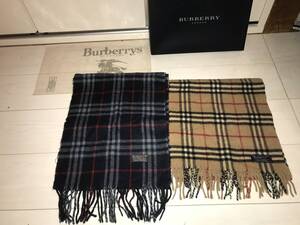 バーバリーBurberryノヴァチェックマフラー2点セット本物￥500から