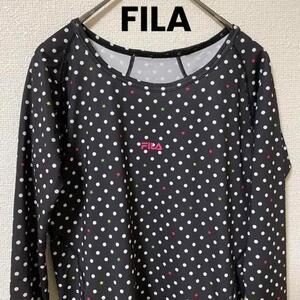 1314【M】美品 FILA フィラ トップス インナー 薄手 伸縮性