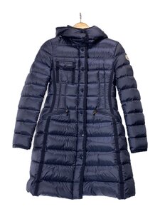 MONCLER◆ロングダウンジャケット/1/ネイビー//