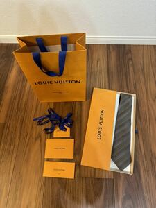 【極美品】LOUIS VUITTON ルイヴィトン ネクタイ LV パープル×グレー系 モノグラム 人気 完売品