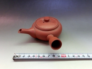 急須■朱泥 福寿 旧石 横手 茶器 お茶道具 古美術 時代物 骨董品■　