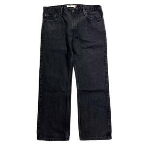 希少【ビンテージ 2000s リーバイス Levis 505 ブラックデニム ジーンズ W38】アメリカ USA メキシコ 501 517 550 シルバータブ