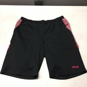 送料無料★FILA フィラ★ジャージ ハーフパンツ ショートパンツ★Mサイズ★ブラック #30917sNj113