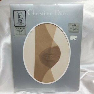 Christian Dior　クリスチャンディオール　ガーター　ストッキング　シャンティー　ベージュ系　レトロ　Ｍサイズ　未使用品