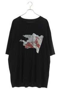 メゾンマルジェラ Maison Margiela 19AW S50GC0577 サイズ:50 デストロイカレンダーロゴTシャツ 中古 SB01