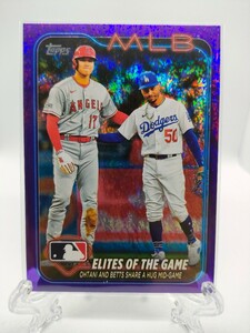 【超人気カードの799シリ！】大谷翔平 & ベッツ、エンゼルス時代の貴重ショット - 2024 Topps Series 1 #138 Elites of the Game