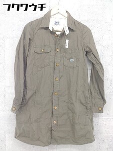 ◇ Lee リー × URBAN RESEARCH ROSSO ロッソ 長袖 ミニ シャツ ワンピース サイズM カーキ レディース