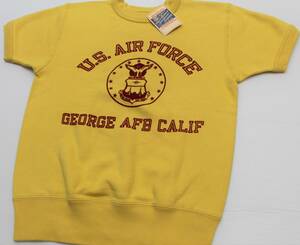 YTS65東洋Mバズリクソンズ 半袖 スウェットGEORGE AFB CALIF U.S.エアフォースBuzz Rickson