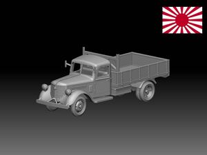 HINODE 1/144レジンキット 未塗装 WW2 日本陸軍 　　日産180型トラック 軍用車両　ワールドタンクミュージアム 250124