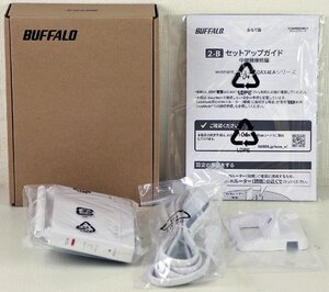 S●中古品●ネットワーク機器 『Wi-Fi 6 対応中継機 WEX-1800AX4EA』 BUFFALO/バッファロー 140×87×33mm ホワイト 直挿し/据え置き設置