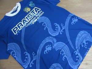 f7634n プライスタ PRAISTA 速乾 半袖Tシャツ XL 総柄 トレーニングウエア プラクティス サッカー フットサル