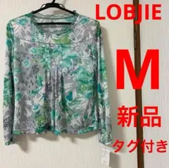 【新品・タグ付き】 LOBJIE ジュニアー 花柄カットソー　ブラウス M