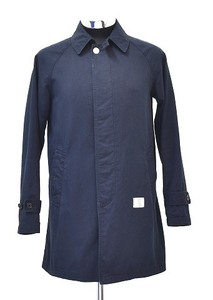 BEDWIN&THE HEARTBREAKERS(ベドウィン&ザ・ハートブレイカーズ)SOUTIEN COLLAR COAT SLOVAKステンカラーコート ギンガムチェック NAVY 2