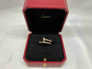 【BOX・証明書付】Cartier カルティエ　k18YG ジュストアンクルリング　ダイヤモンド付　63（＃23）　総重量8.2g