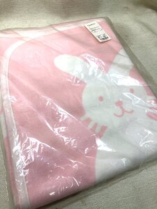 【未使用】Combi mini/コンビミニ ベビー用 綿毛布 毛布 ブランケット ラビット うさぎ 85×115cm 寝具