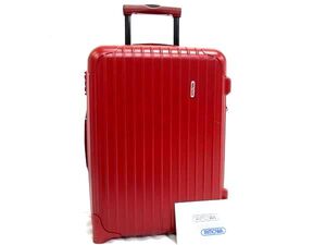 1円■美品■ RIMOWA リモワ サルサ ポリカーボネート ダイヤルロック式 2輪 キャリーケース スーツケース キャリーバッグ レッド系 EA3136