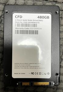 【中古】CFD SATA接続 SSD 480GB CSSD-S6O480NCG1Q ＋おまけ付き