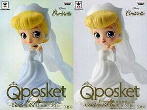 全2種セット【AB シンデレラ】Q posket Dreamy Style Cinderella Qposket フィギュア ウェディングドレス ノーマル&レアカラー 純白 PW