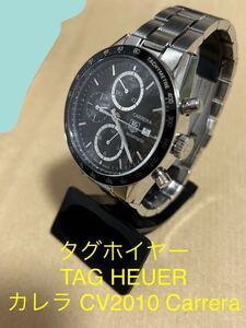 タグホイヤー TAG HEUER カレラ CV2010 Carrera Chronograph 腕時計 動作未確認 クロノグラフ 16 made in Swiss キャリバー caliber