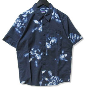 Patagonia パタゴニア 半袖シャツ 52691 21SP GO TO SHIRT 海亀柄 コットン 中国製 ネイビー S 27106914