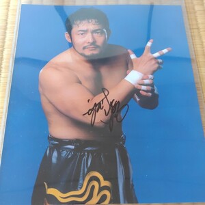 WWE　スーパースター　TAJIRI　直筆サイン入りプロマイド　