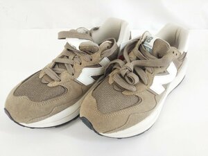 ニューバランス NEW BALANCE M5740ESB スニーカー シューズ 靴 ローカット ロゴ ベージュ系 25.0cm