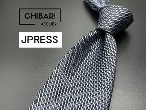 【美品】JPRESS　ジェイプレス　ドット柄　ネクタイ　3本以上送料無料　ネイビー　0504205