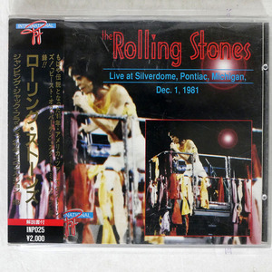 帯 イタリア盤 ROLLING STONES/LIVE AT SILVERDOME, PONTIAC, MICHIGAN, DEC. 1, 1981/INTERNATIONAL POP INP025 □