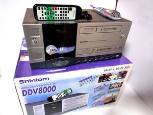 ●内部まで清掃・整備済み●Shintom DDV8000 VHS→VHSコピー ダブルデッキハイファイビデオレコーダー リモコン付き シントム