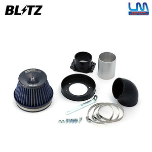 BLITZ ブリッツ サスパワー コアタイプLM ブルー エアクリーナー アコードワゴン CF6 CF7 CH9 H9.10～H14.11 F23A/H23A