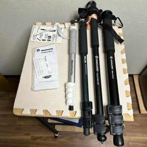 展示品 VANGUARD ABEO AM-364 Espod AM-263 SLIK MONOPOD 350 EX N マンフロット COMPACT 一脚 4本セット まとめ売り