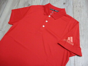 未使用★M/L 私服 ゴルフ テニス Adidas アディダス コンバット スポーツ クライマクール メンズ ポロ シャツ 赤 レッド 系 180/100A 新品