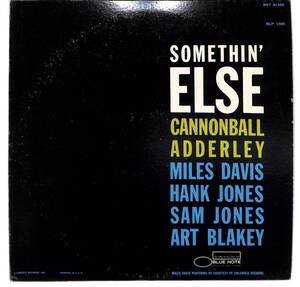 e9554/LP/米/BLUE NOTE/RVG STEREO刻印/Cannonball Adderley/Somethin