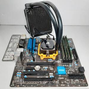 A88XM-E45 V2(Socket FM2+) MicroATX CPU(A8-7600),CORSAIR簡易水冷クーラー